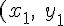 (x_{1},\;y_{1})